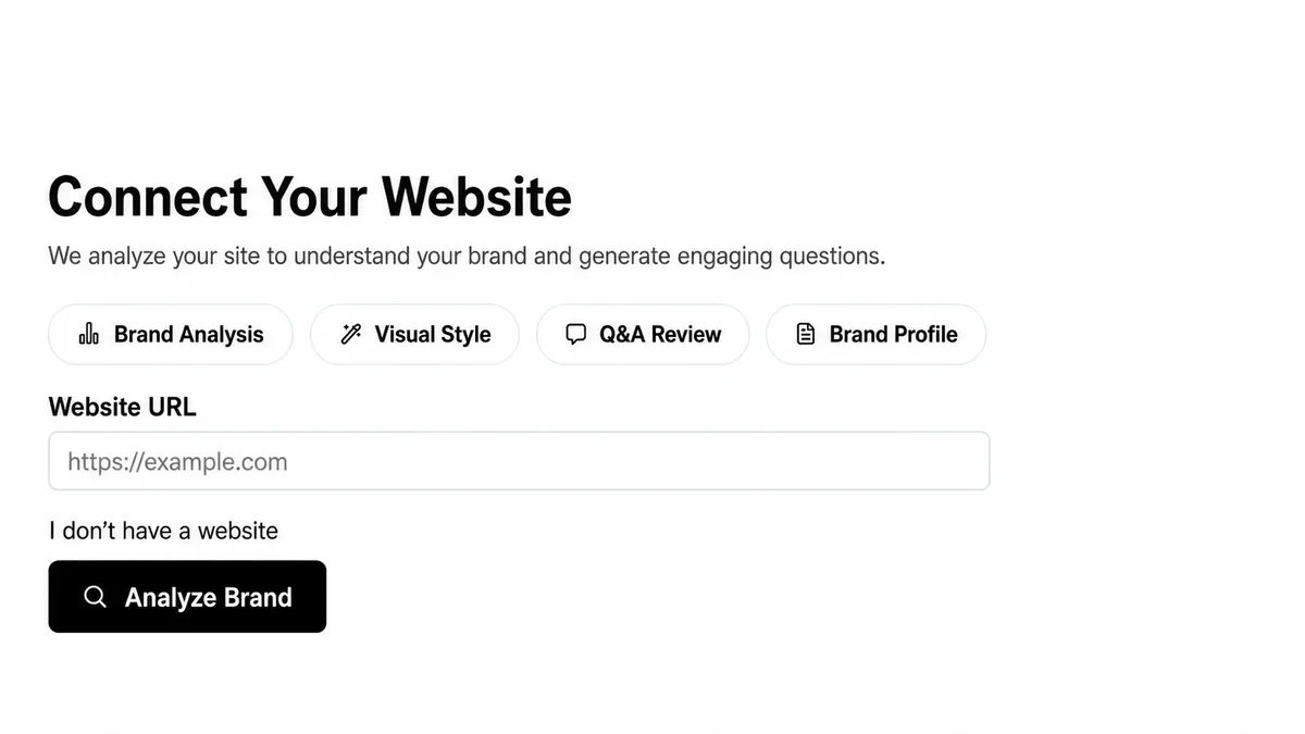 Step 1: Connect Your Website preview